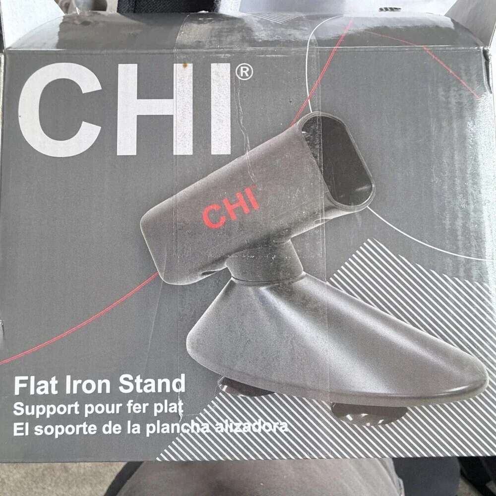 CHI Flat Iron Holder Stand Suction Base Countertop Mirror Hair Styling Tool New